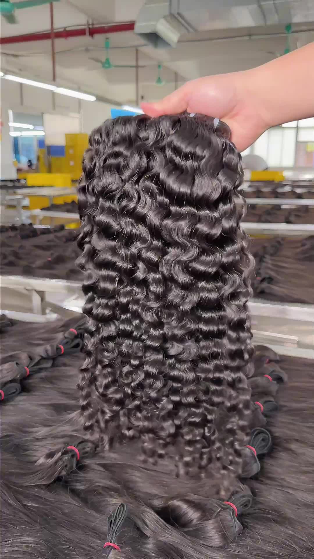 12A Blue Band Virgin Hair Bundle Deals-Burmese Curly