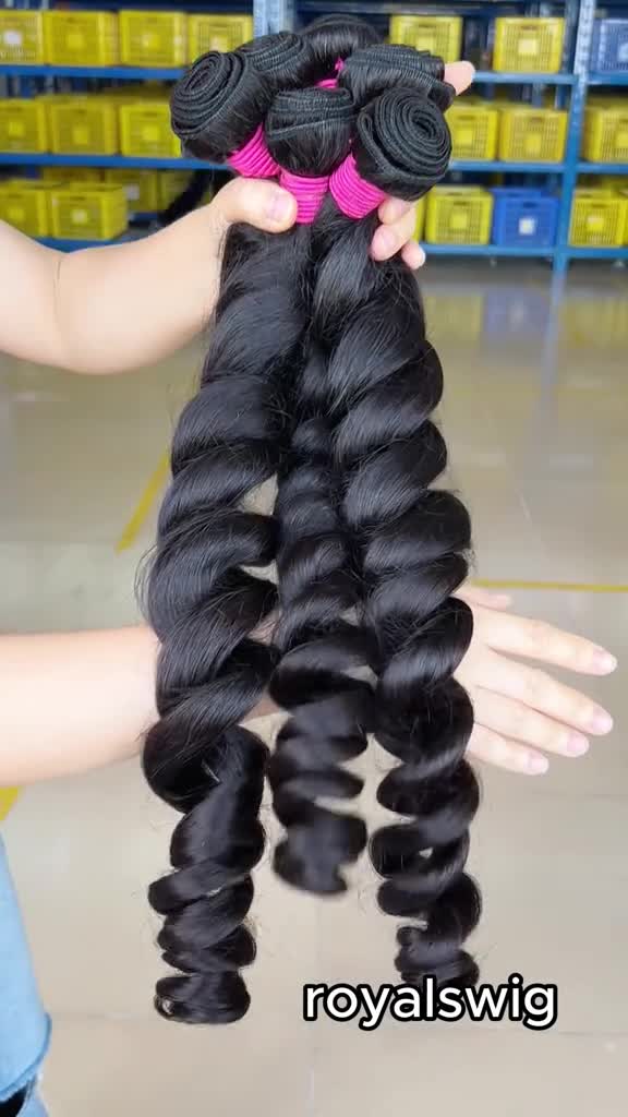 10A Human Hair Bundle Deals--Loose Wave,100% human hair