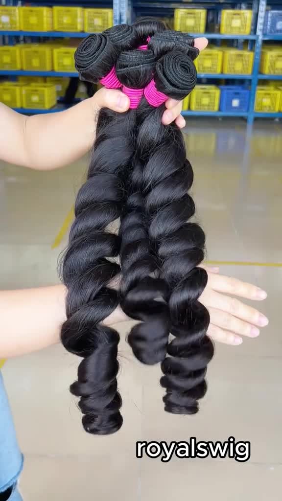 10A Human Hair Bundle Deals--Loose Wave,100% human hair