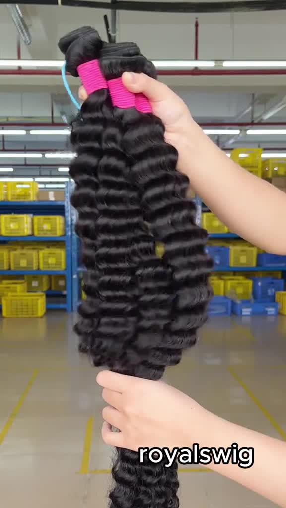 10A Human Hair Bundle Deals--Deep Wave,100% human hair