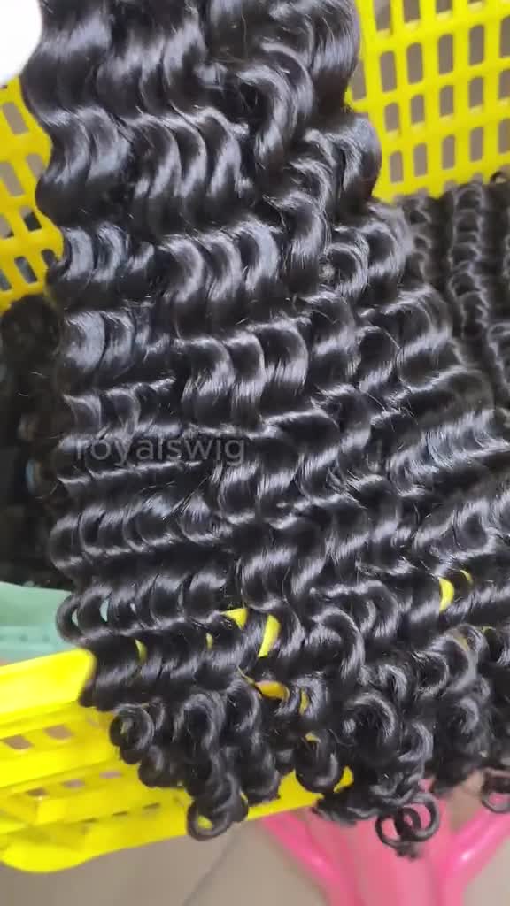 12A Blue Band Virgin Hair Bundle Deals-Deep Wave