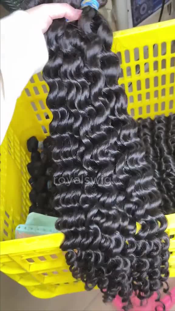 12A Blue Band Virgin Hair Bundle Deals-Deep Wave