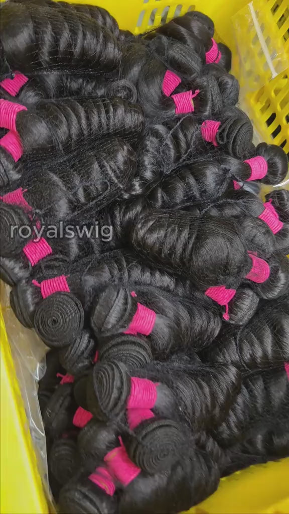 10A Human Hair Bundle Deals--Loose Wave,100% human hair