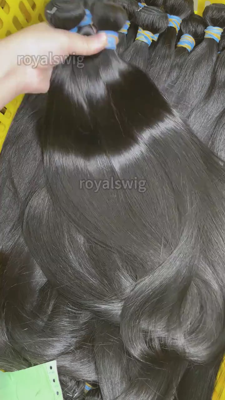 12A Blue Band Virgin Hair Bundle Deals-Straight